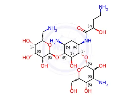 Chemical structure of Amikacin EP Impurity G