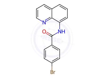 Chemical structure of 4-Bromo-N-(quinolin-8-yl)benzamide