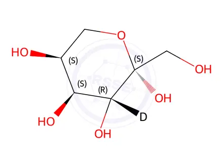 Chemical structure of D-[3-2H]fructose