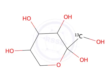 Chemical structure of D-Fructose-1-13C