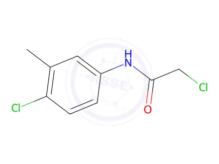 Chemical structure of 2-chloro-N-(4-chloro-3-methylphenyl)acetamide