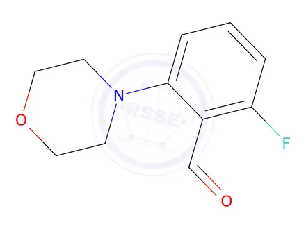 Chemical structure of 2-(N-Morpholinyl)-6-fluorobenzaldehyde