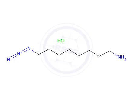 Chemical structure of 8-Azido-1-octanamine HCl