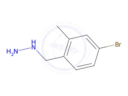 Chemical structure of (4-Bromo-2-methylbenzyl)hydrazine