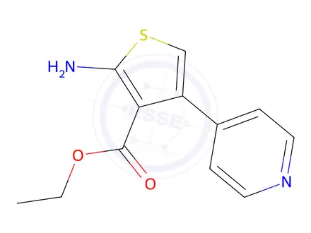 Chemical structure of Ethyl 2-amino-4-(pyridin-4-yl)thiophene-3-carboxylate