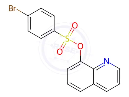 Chemical structure of 4-Bromoquinolin-8-yl benzenesulfonate