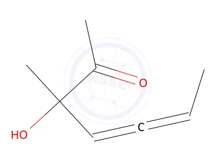 Chemical structure of 4,5-Heptadien-2-one, 3-hydroxy-3-methyl-, (4S)-(9CI)
