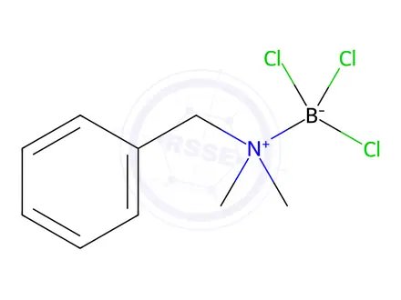 Chemical structure of trichloro(N,N-dimethylbenzylamine)boron