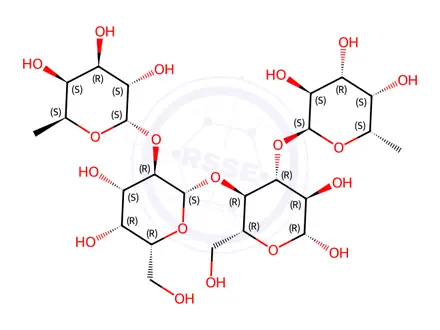 Chemical structure of Difucosyllactose