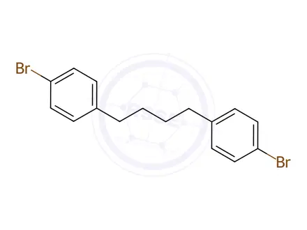 Chemical structure of Benzene, 1,1'-(1,4-butanediyl)bis[4-bromo-