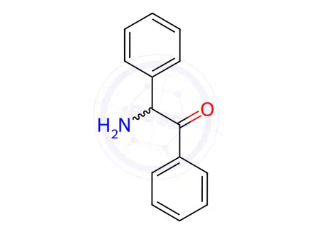 Chemical structure of [S,(+)]-α-Amino-α-phenylacetophenone