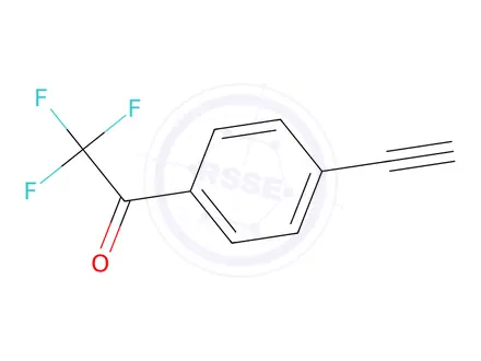 Chemical structure of 1-(4-Ethynylphenyl)-2,2,2-trifluoroethan-1-one