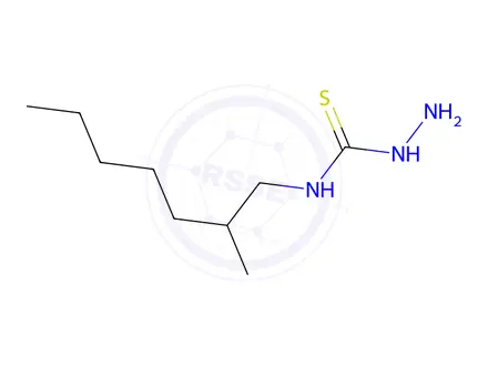 Chemical structure of 3-amino-1-(2-methylheptyl)thiourea