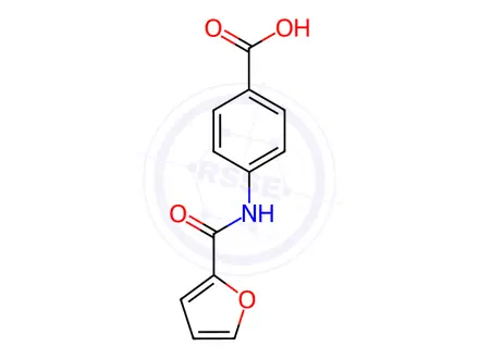Chemical structure of 4-(2-Furoylamino)benzoic acid