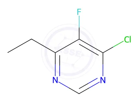 Chemical structure of 4-chloro-6-ethyl-5-fluoropyrimidine