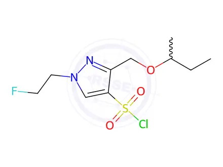 Chemical structure of 3-(sec-butoxymethyl)-1-(2-fluoroethyl)-1H-pyrazole-4-sulfonyl chloride