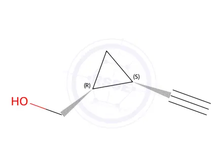 Chemical structure of [cis-2-ethynylcyclopropyl]methanol