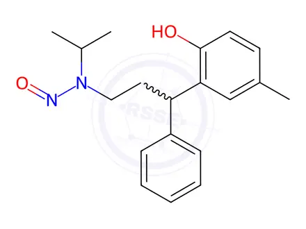 Chemical structure of N-Nitroso Tolterodine EP Impurity E