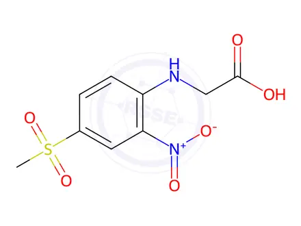Chemical structure of {[4-(Methylsulfonyl)-2-nitrophenyl]amino}acetic acid