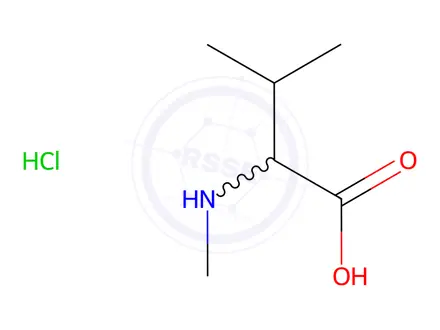 Chemical structure of N-Me-DL-Val-OH·HCl