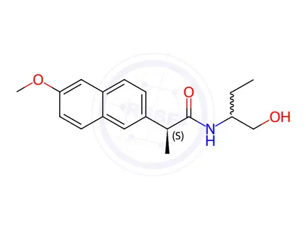 Chemical structure of Naproxen Butanolamide