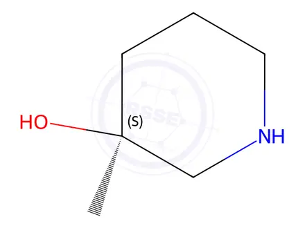 Chemical structure of (3S)-3-Methyl-piperidin-3-ol