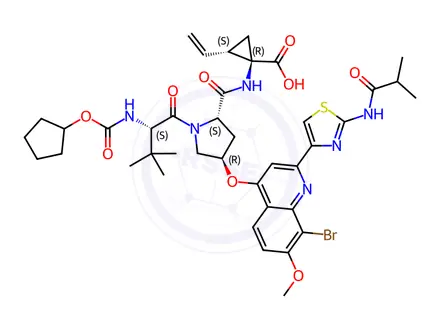 Chemical structure of Faldaprevir