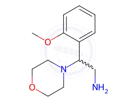 Chemical structure of 2-(2-Methoxy-phenyl)-2-morpholin-4-yl-ethylamine