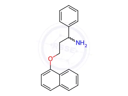 Chemical structure of rac N-Didemethyl Dapoxetine