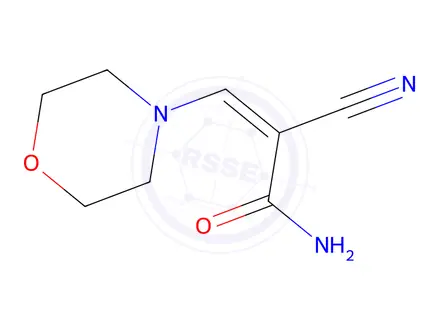 Chemical structure of 3-Morpholino-2-cyanoacrylamide
