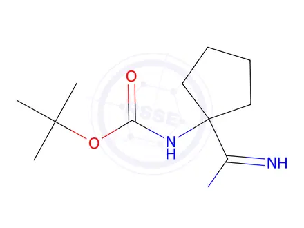 Chemical structure of Tert-butyl (1-carbamimidoylcyclopentyl)carbamate