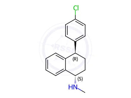 Chemical structure of rac-trans-3-Dechloro Sertraline Hydrochloride