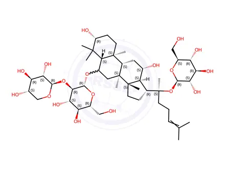 Chemical structure of Ginsenoside R1