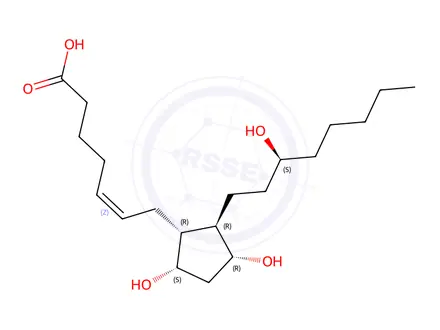 Chemical structure of 13,14-dihydro Prostaglandin F2alpha Solution in Methyl Acetate