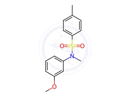 Chemical structure of N-(m-methoxyphenyl)-N-methyl-p-toluenesulphonamide