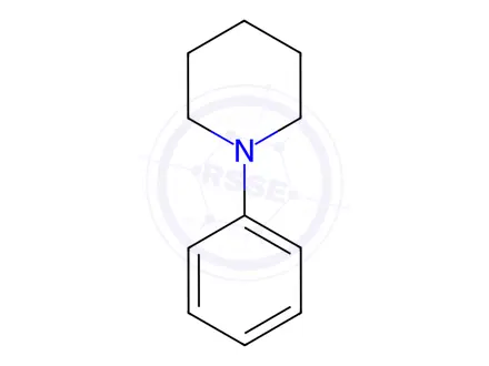 Chemical structure of 1-Phenylpiperidine