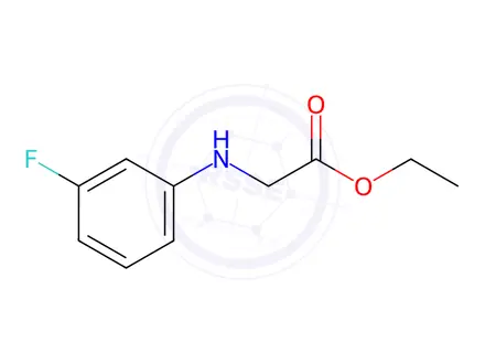 Chemical structure of ethyl 2-((3-fluorophenyl)amino)acetate