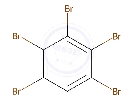 Chemical structure of Pentabromobenzene