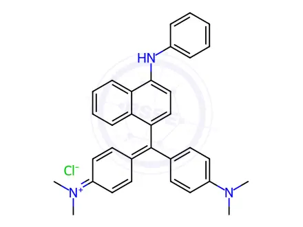 Chemical structure of Victoria Blue