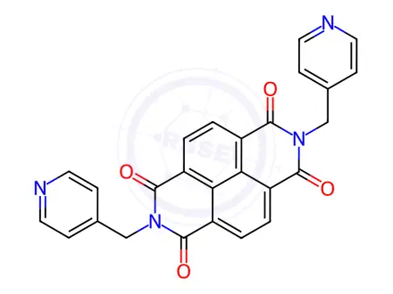 Chemical structure of 2,7-bis(pyridin-4-ylmethyl)benzo[lmn][3,8]phenanthroline-1,3,6,8(2H,7H)-tetraone