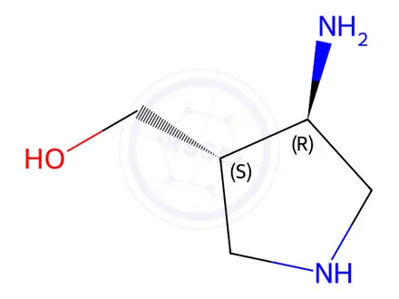 Chemical structure of (3S,4R)-4-Amino-3-pyrrolidinemethanol