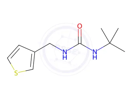 Chemical structure of 1-(tert-Butyl)-3-(thiophen-3-ylmethyl)urea
