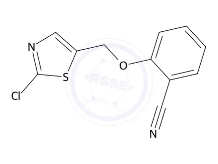 Chemical structure of 2-((2-Chlorothiazol-5-yl)methoxy)benzonitrile