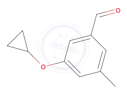 Chemical structure of 3-Cyclopropoxy-5-methylbenzaldehyde