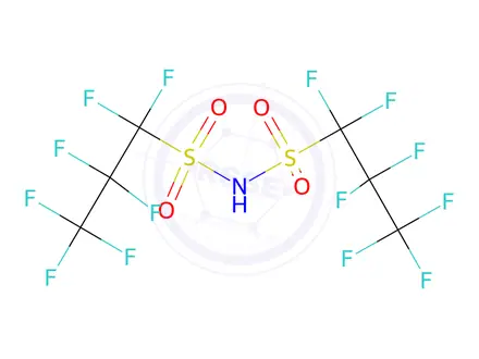 Chemical structure of BIS(1,1,2,2,3,3,3-HEPTAFLUORO-1-PROPANESULFONYL)IMIDE