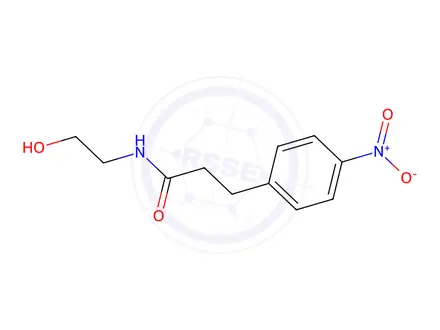 Chemical structure of N-(2-Hydroxy-ethyl)-3-(4-nitro-phenyl)-propionamide