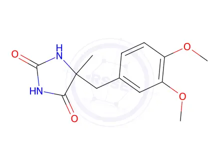 Chemical structure of 5-[(3,4-Dimethoxyphenyl)methyl]-5-methyl-2,4-imidazolidinedione