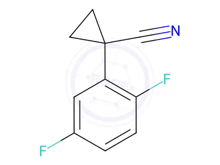 Chemical structure of 1-(2,5-Difluorophenyl)cyclopropanecarbonitrile