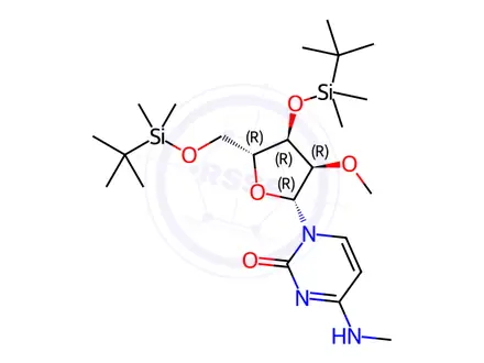 Chemical structure of Cytidine, 3',5'-bis-O-[(1,1-dimethylethyl)dimethylsilyl]-N-methyl-2'-O-methyl-