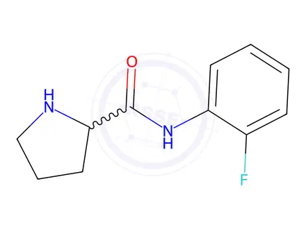 Chemical structure of N-(2-fluorophenyl)pyrrolidine-2-carboxamide